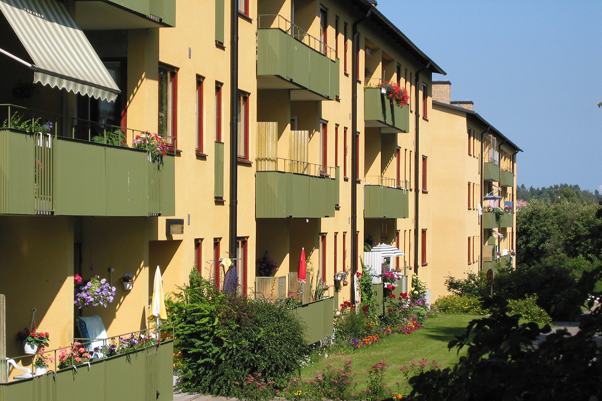 Vy över Fågelbovägen.