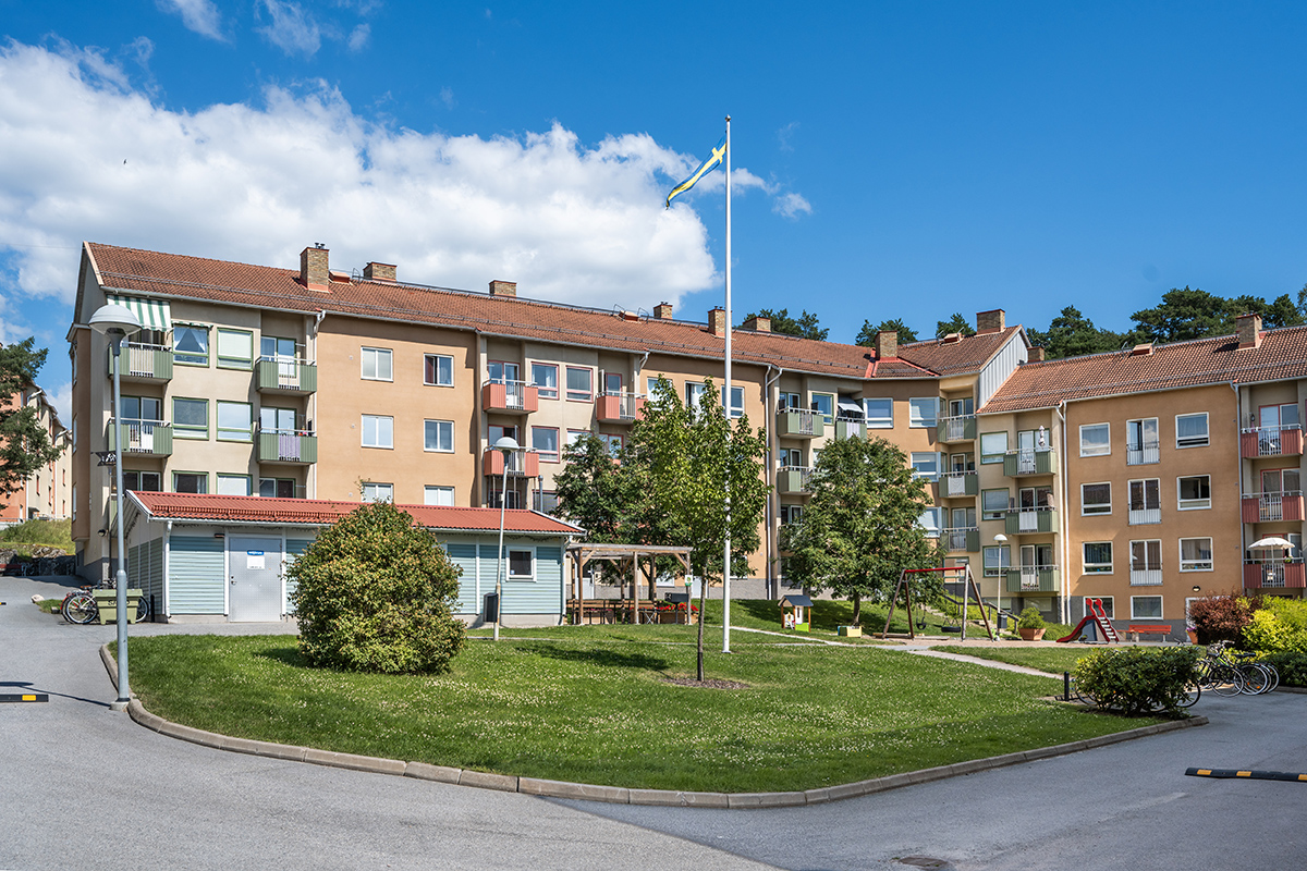 Vy över Fågelbovägen.