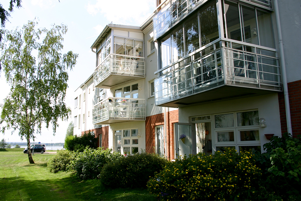 Vy över Skeppsbyggargatan.