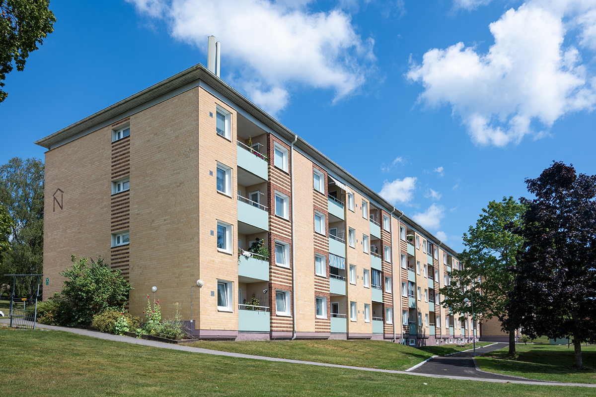 Vy över Erikslundsvägen.