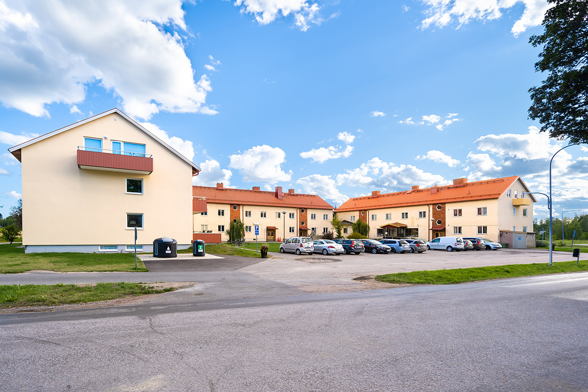 Vy över Stationsvägen.