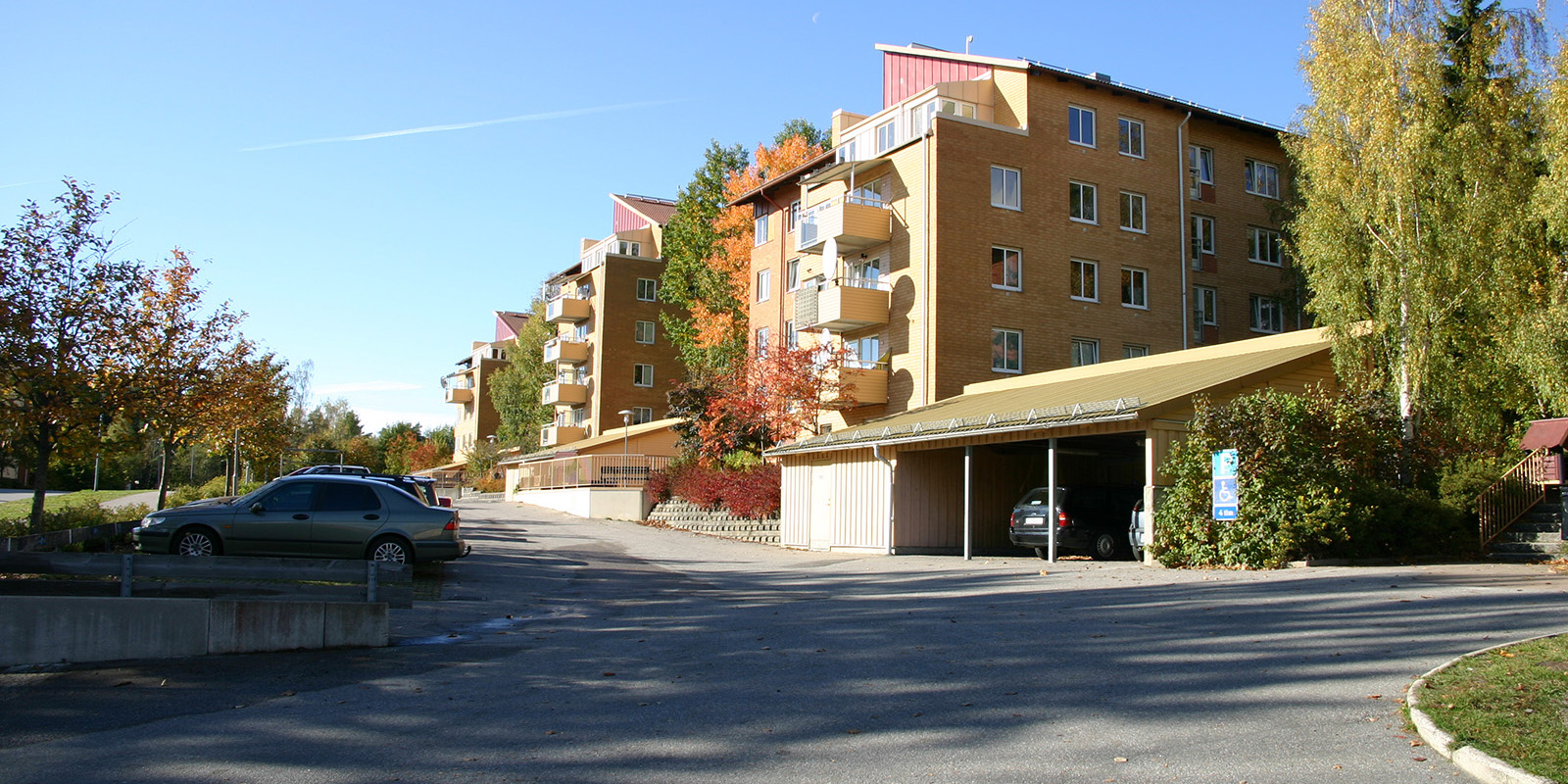 Vy över Sjökaptensvägen.